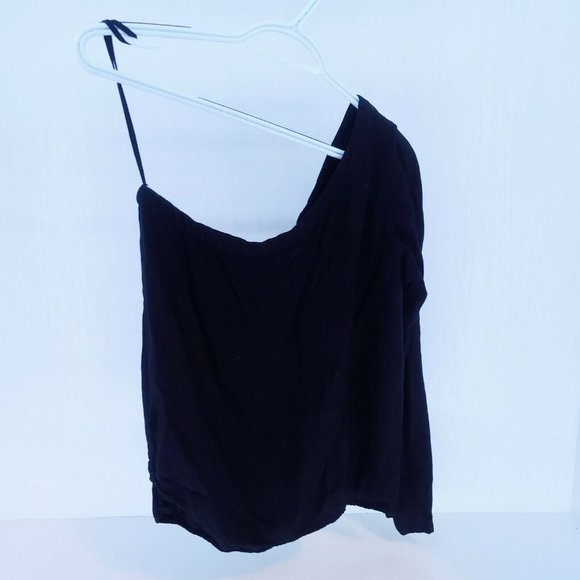 Anthropologie Top One Shoulder Long Sleeve - Picture 5 of 12